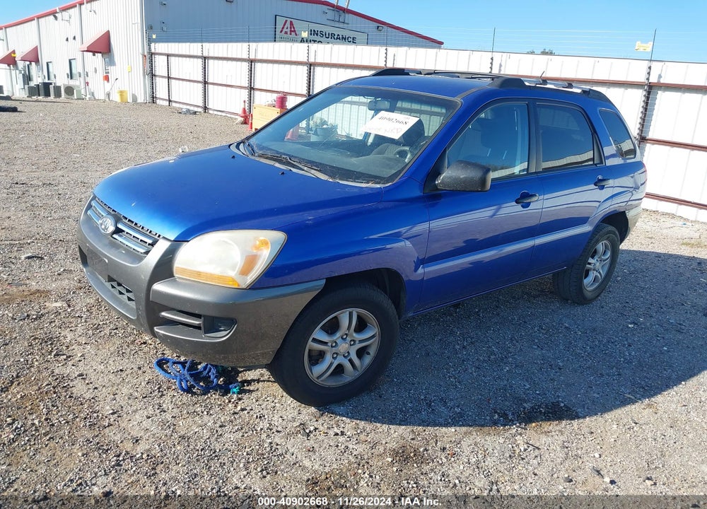 2008 KIA SPORTAGE LX VIN: KNDJF724X87480076