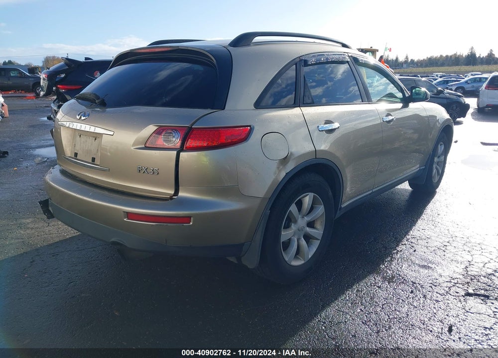 2003 INFINITI FX35 VIN: JNRAS08W03X201321