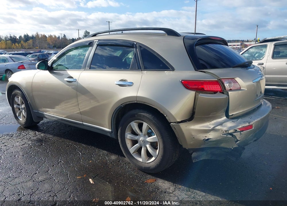 2003 INFINITI FX35 VIN: JNRAS08W03X201321