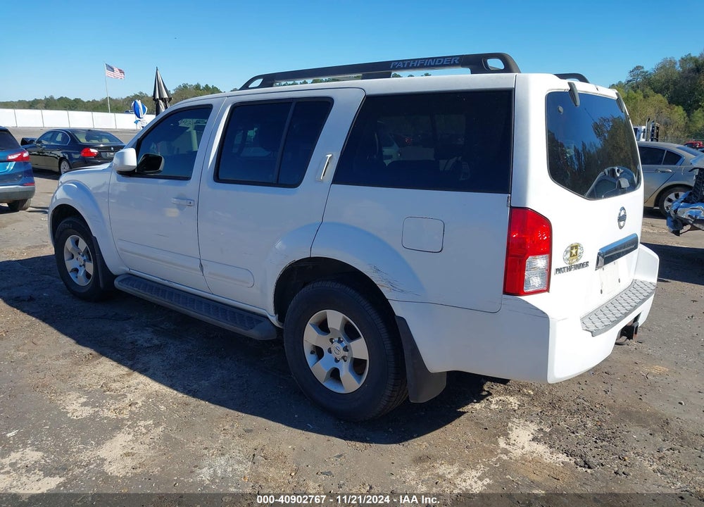 2007 NISSAN PATHFINDER SE VIN: 5N1AR18U87C622888