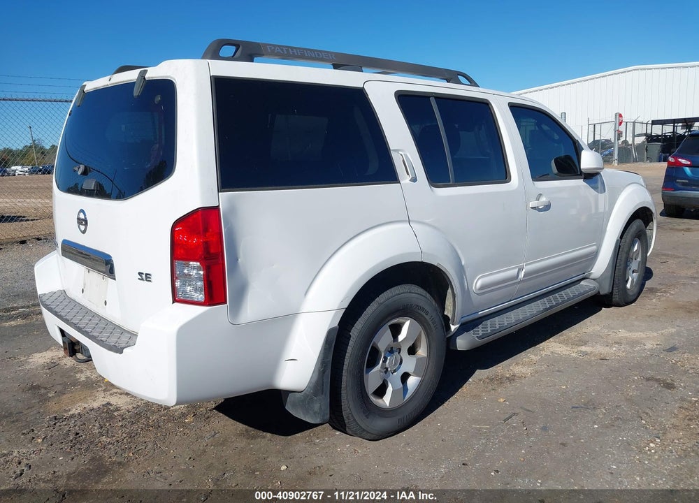 2007 NISSAN PATHFINDER SE VIN: 5N1AR18U87C622888