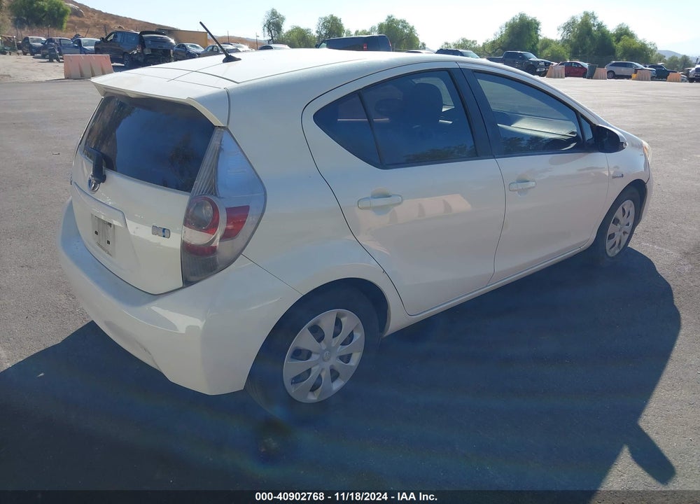 2012 TOYOTA PRIUS C TWO VIN: JTDKDTB32C1019153