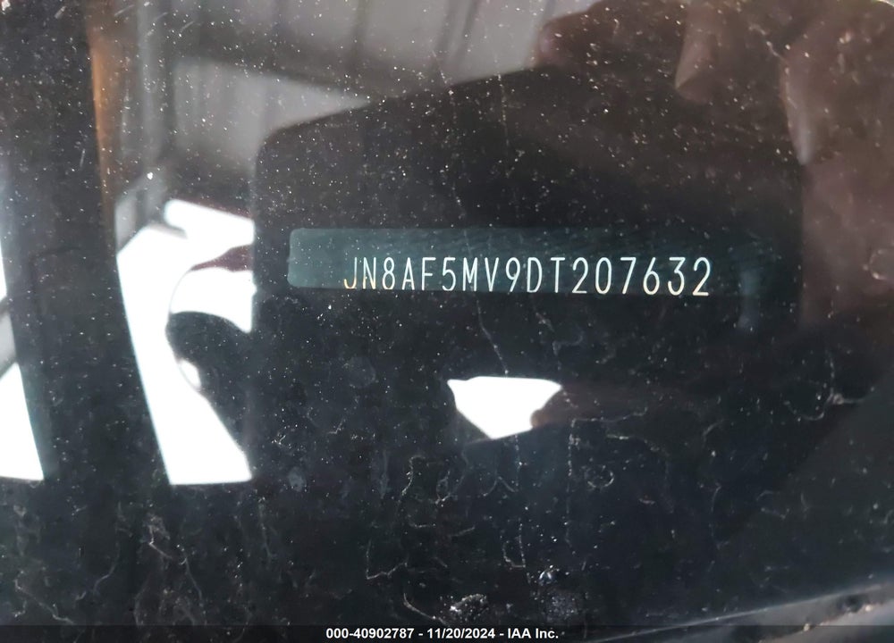 2013 NISSAN JUKE SV VIN: JN8AF5MV9DT207632