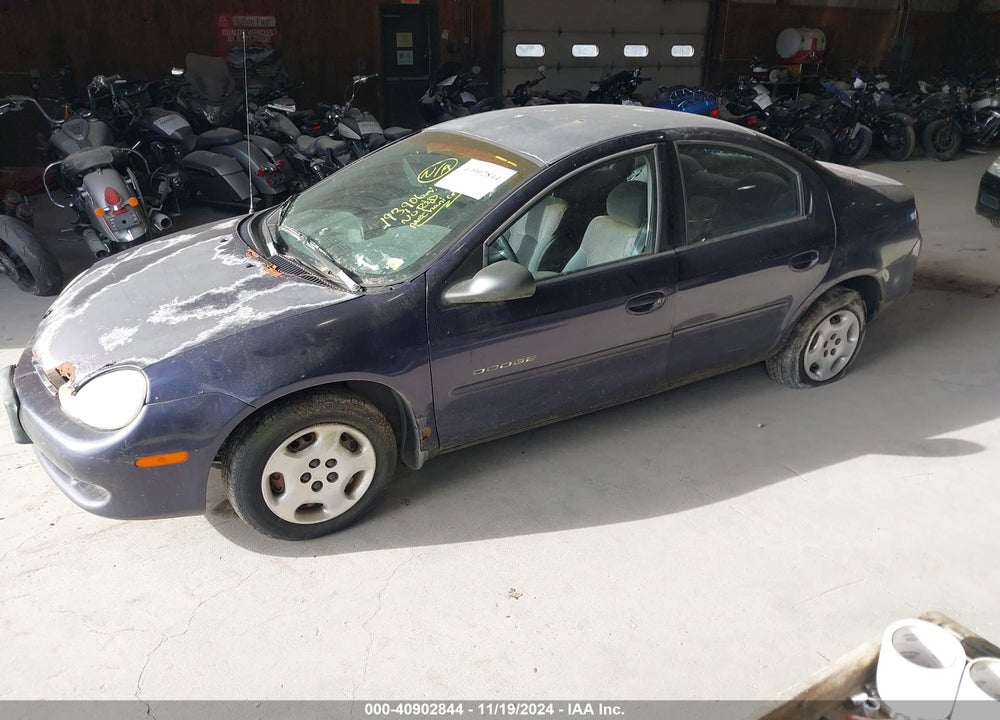 2000 DODGE NEON HIGHLINE VIN: 1B3ES46C6YD503871