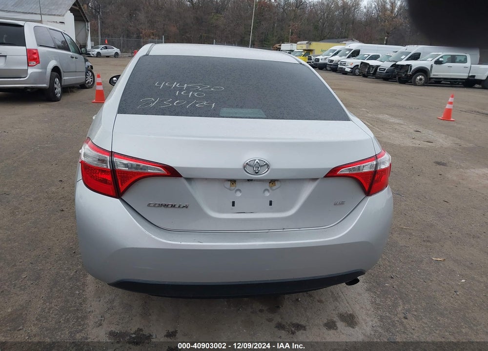 2016 TOYOTA COROLLA VIN: 2T1BURHE7GC563399