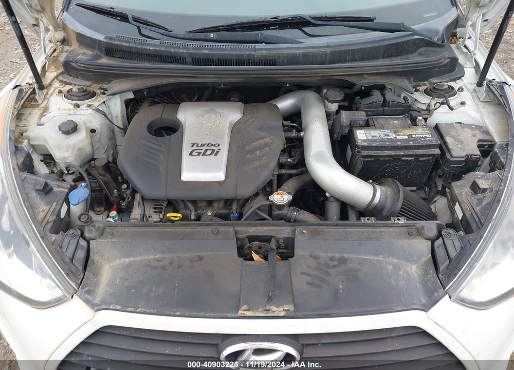 2014 HYUNDAI VELOSTER TURBO W/BLUE VIN: KMHTC6AEXEU208335