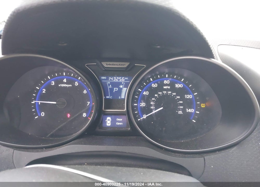 2014 HYUNDAI VELOSTER TURBO W/BLUE VIN: KMHTC6AEXEU208335