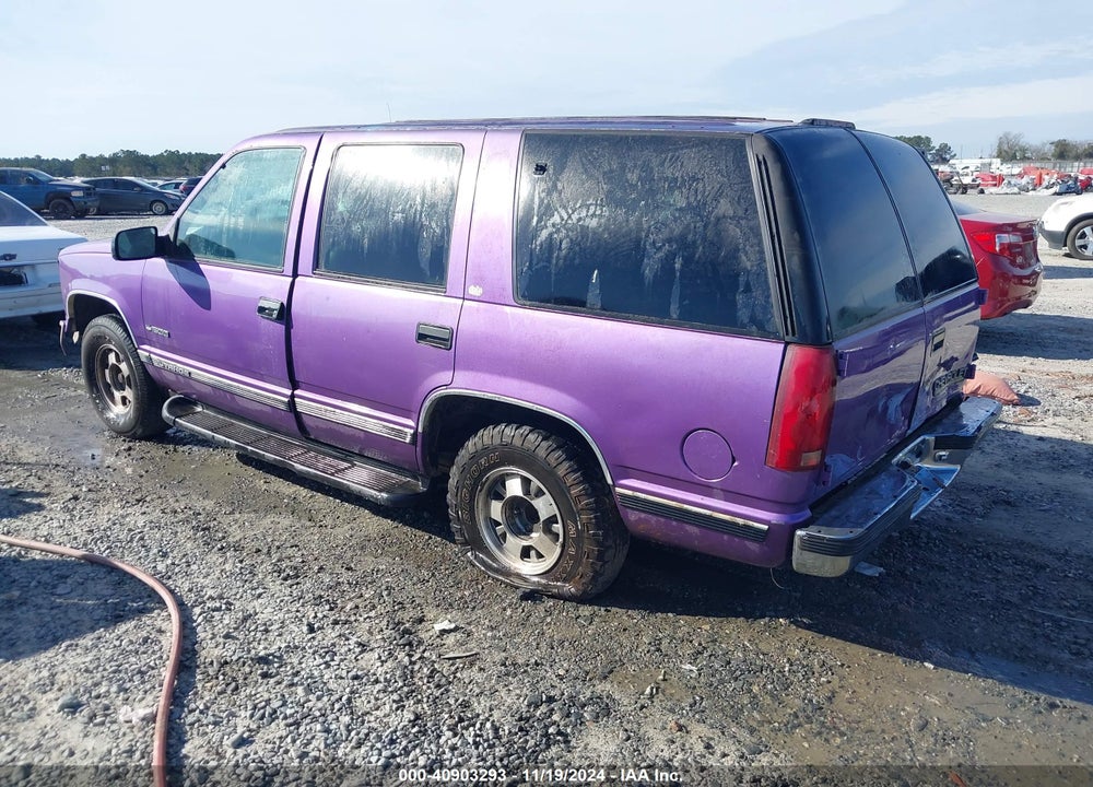 1999 CHEVROLET TAHOE LT VIN: 1GNEC13R8XJ511030