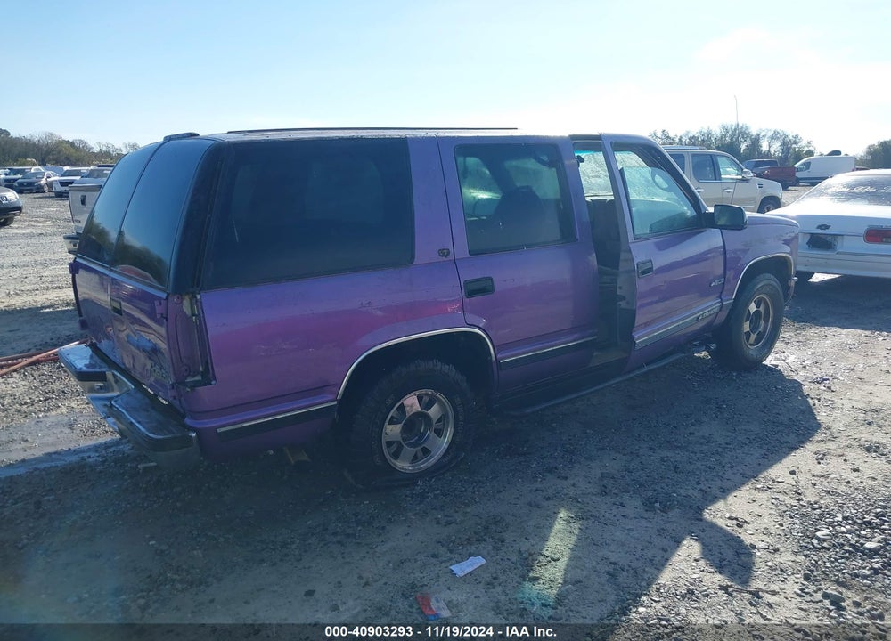1999 CHEVROLET TAHOE LT VIN: 1GNEC13R8XJ511030