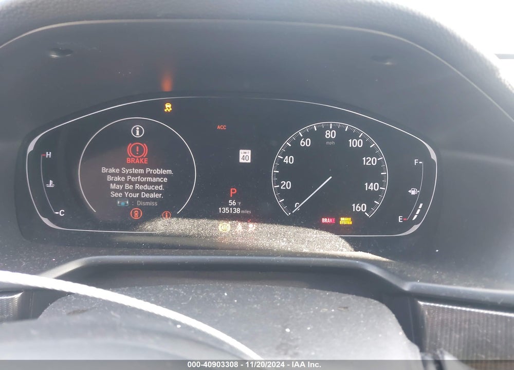 2019 HONDA ACCORD VIN: 1HGCV1F39KA176503