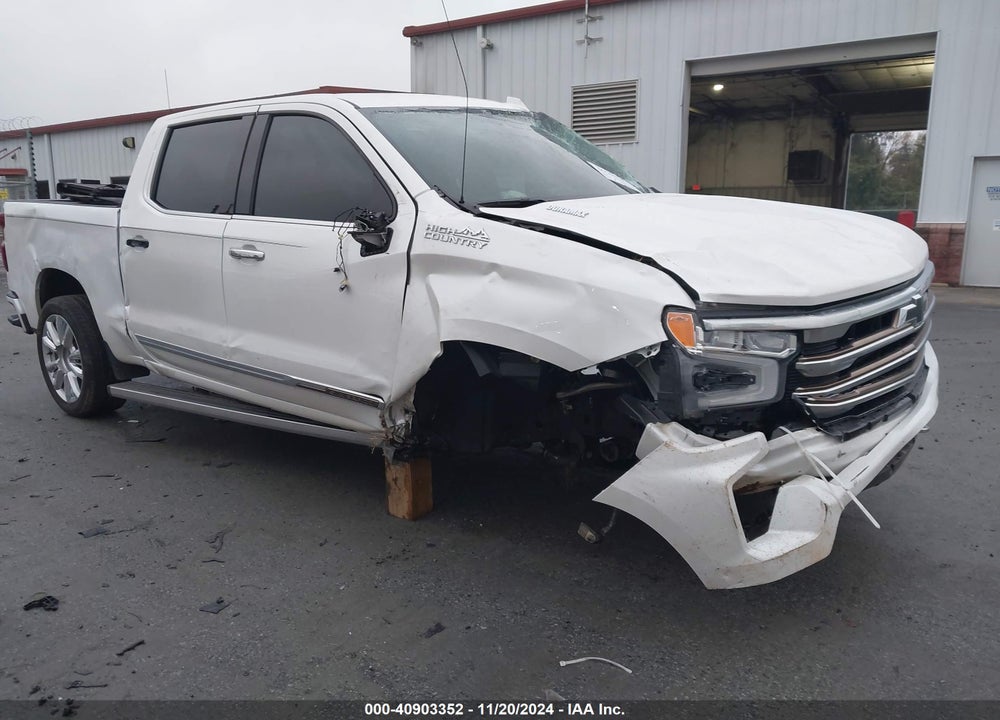 2022 CHEVROLET SILVERADO 1500 4WD SHORT BED HIGH COUNTRY VIN: 3GCUDJET3NG670594