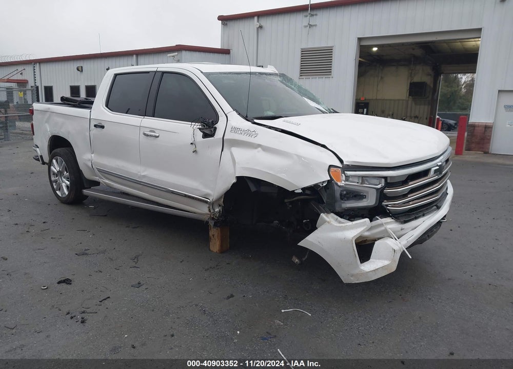 2022 CHEVROLET SILVERADO 1500 4WD SHORT BED HIGH COUNTRY VIN: 3GCUDJET3NG670594