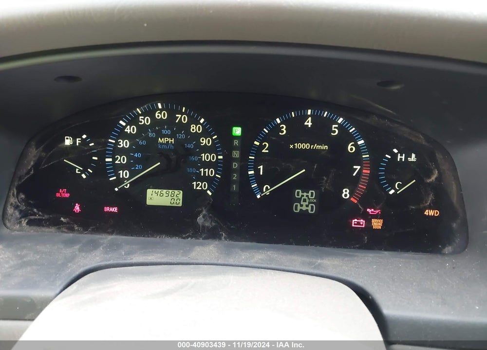 2001 INFINITI QX4 LUXURY VIN: JNRDR09Y41W224211