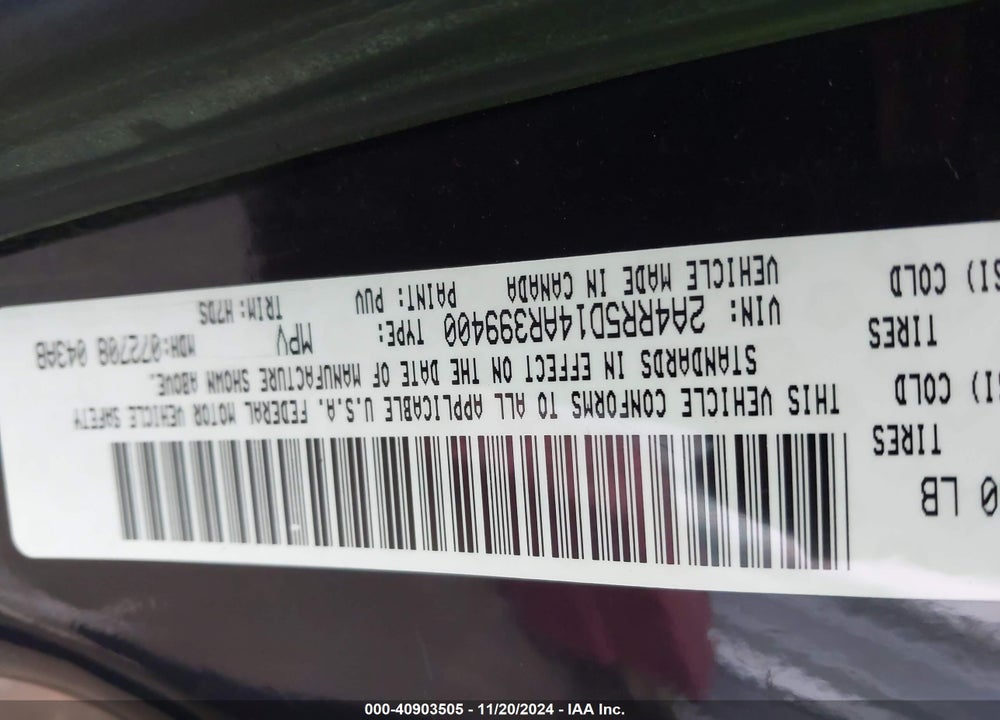 2010 CHRYSLER TOWN & COUNTRY TOURING VIN: 2A4RR5D14AR399400