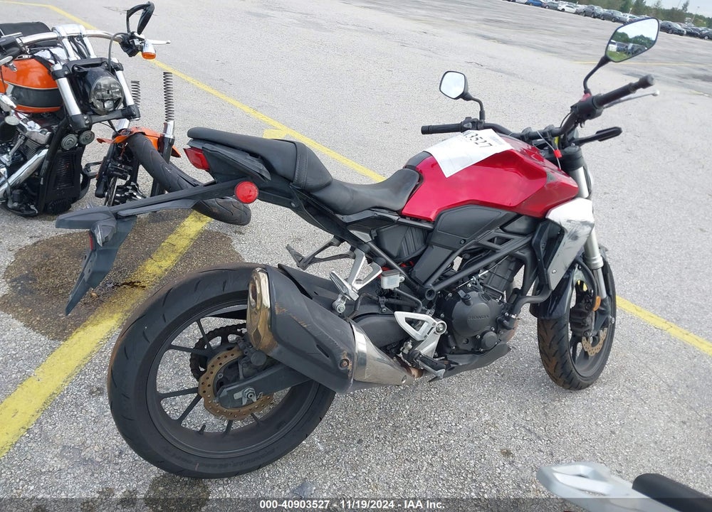 2019 HONDA CBF300 N VIN: MLHNC5500K5001641