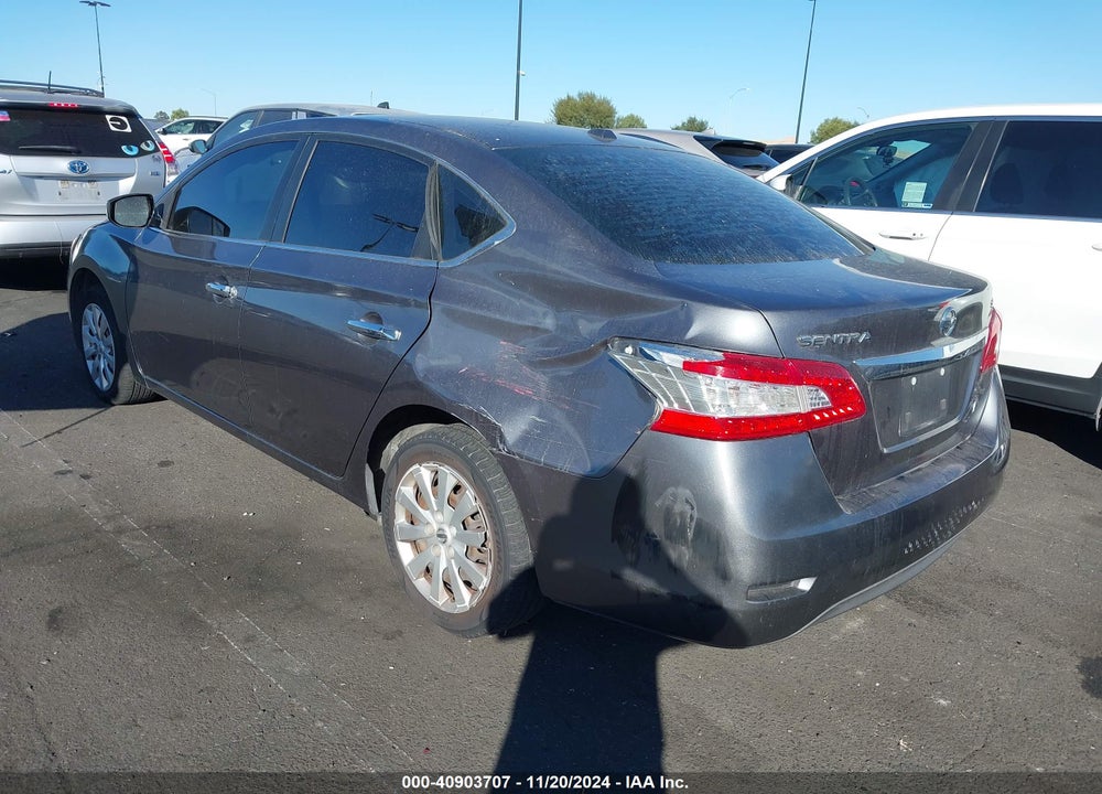 2015 NISSAN SENTRA SV VIN: 3N1AB7APXFY340616