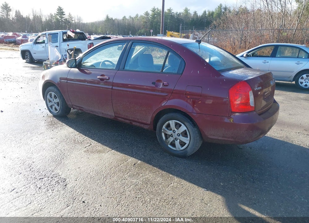 2010 HYUNDAI ACCENT GLS VIN: KMHCN4AC9AU399091