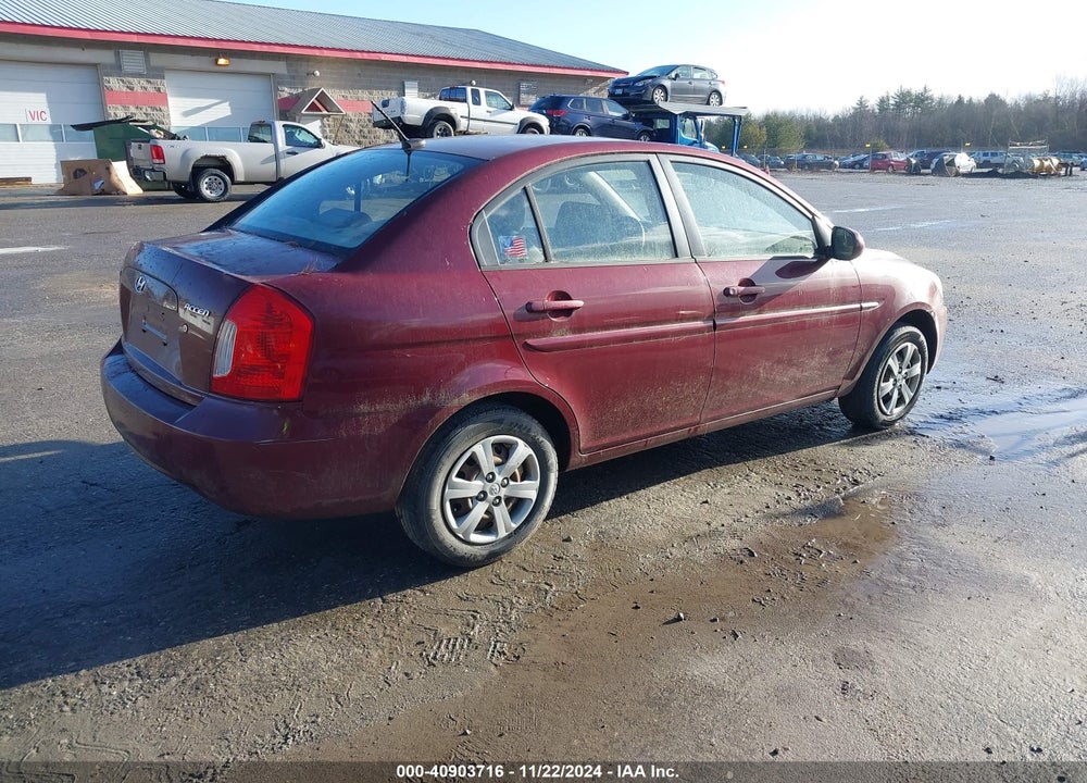 2010 HYUNDAI ACCENT GLS VIN: KMHCN4AC9AU399091