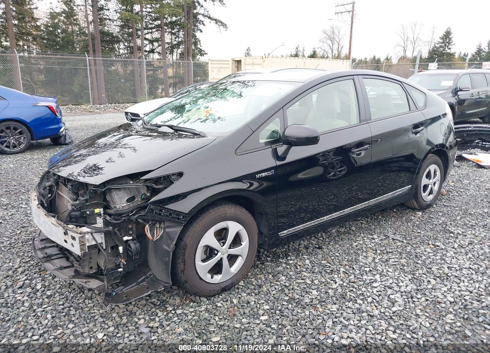 2012 TOYOTA PRIUS TWO VIN: JTDKN3DU9C1497041
