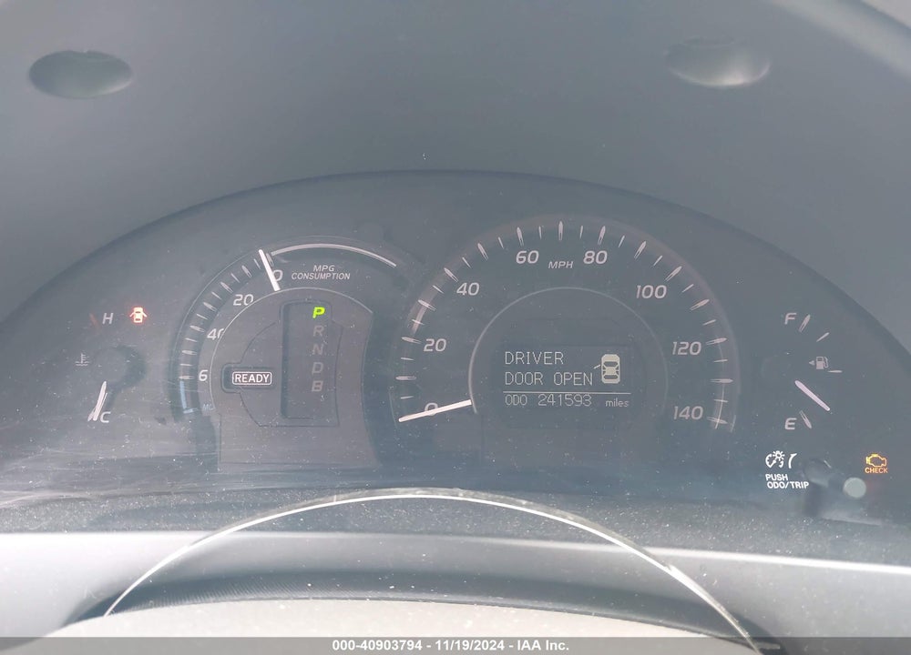 2007 TOYOTA CAMRY HYBRID VIN: JTNBB46K273029684