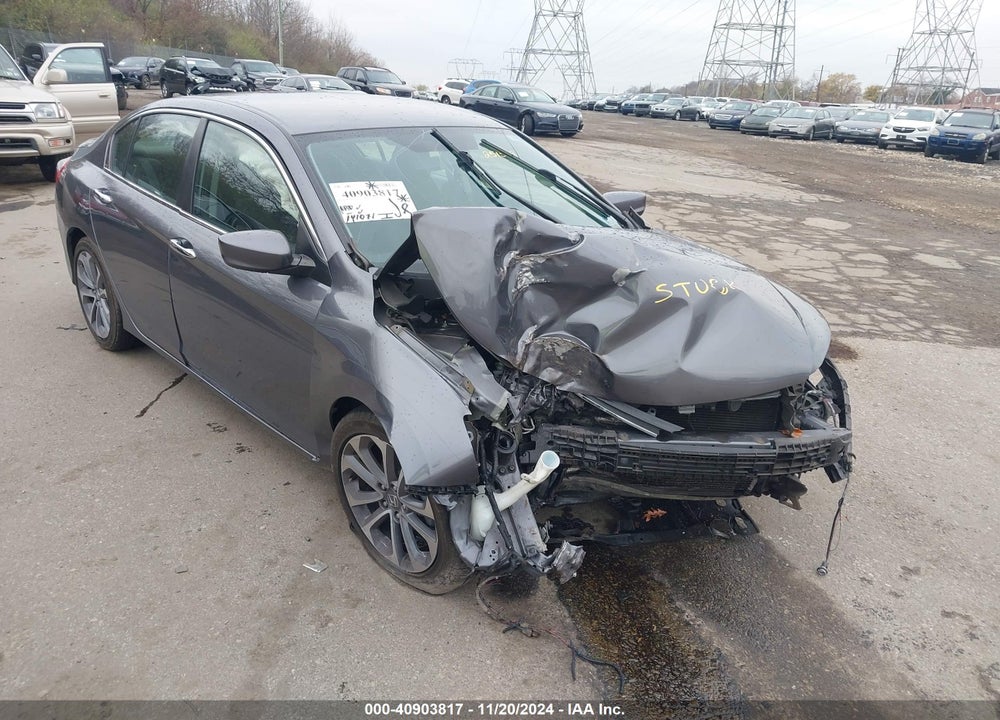 2013 HONDA ACCORD SPORT VIN: 1HGCR2F56DA251592