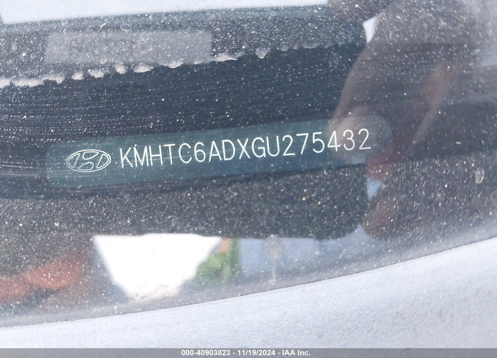 2016 HYUNDAI VELOSTER VIN: KMHTC6ADXGU275432