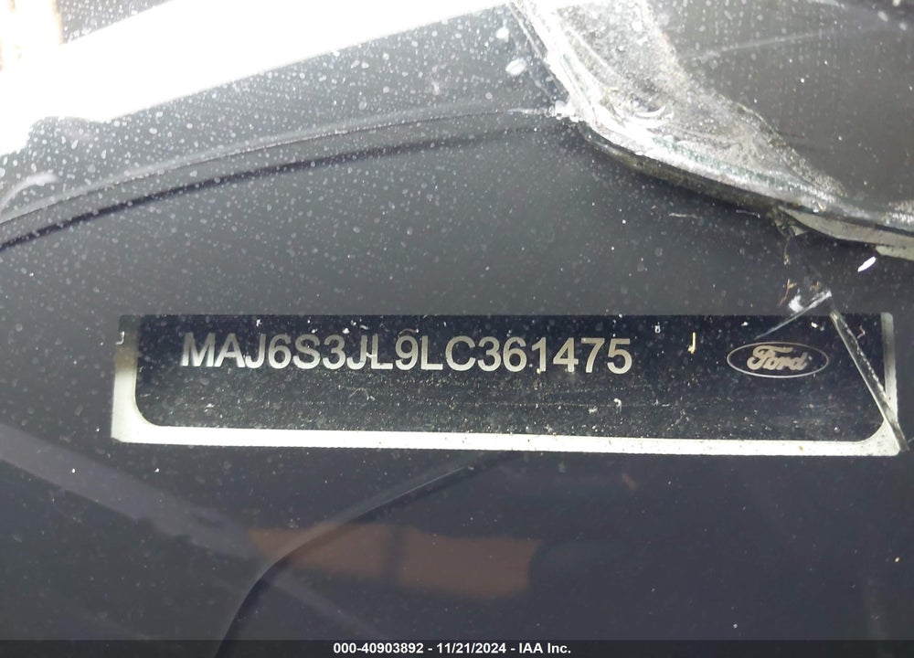 2020 FORD ECOSPORT SES VIN: MAJ6S3JL9LC361475
