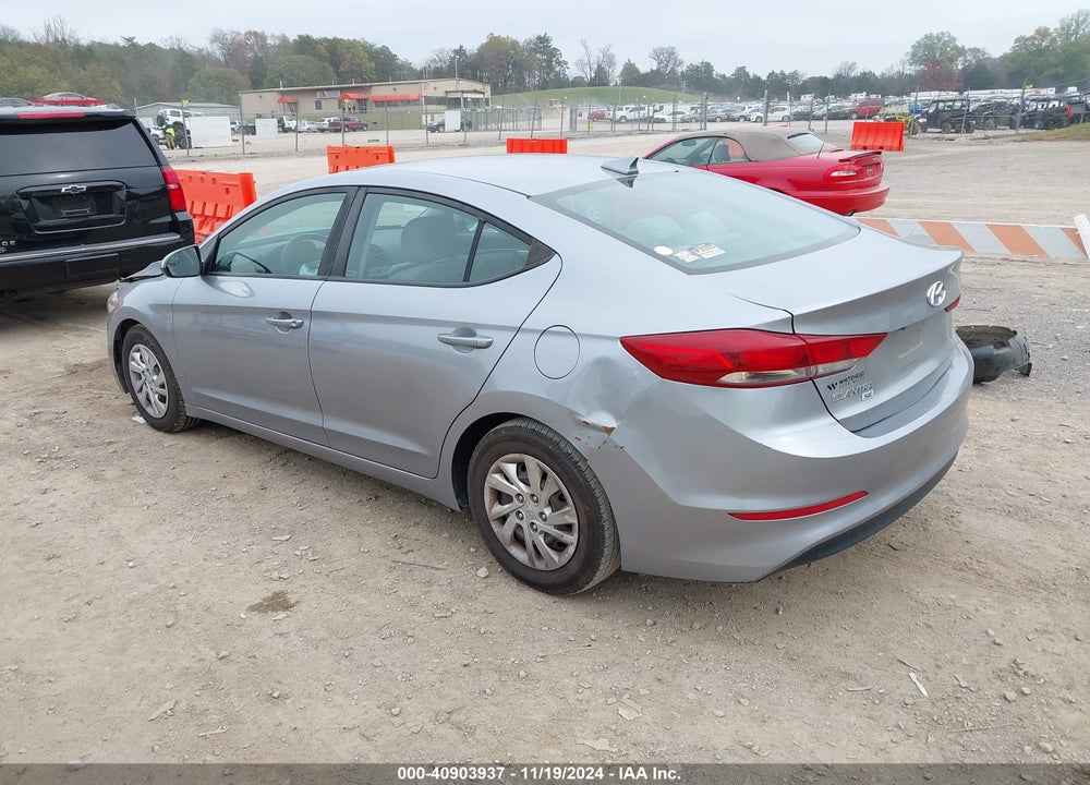 2017 HYUNDAI ELANTRA SE VIN: 5NPD74LF5HH172625