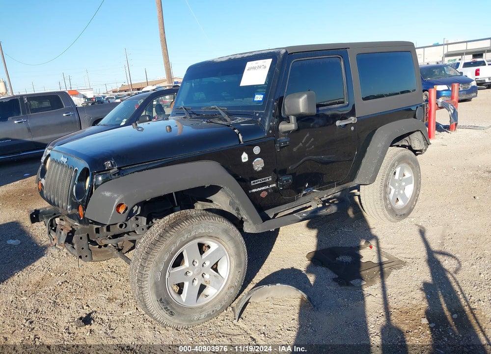 2013 JEEP WRANGLER SPORT VIN: 1C4AJWAG3DL579800