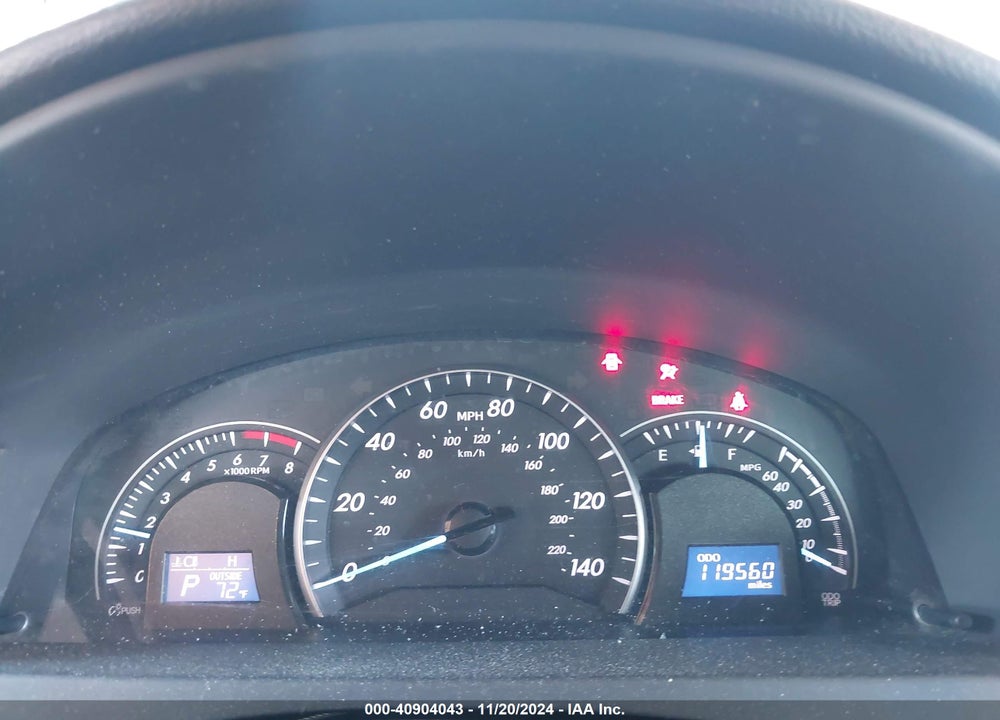 2012 TOYOTA CAMRY LE VIN: 4T1BF1FK2CU153137