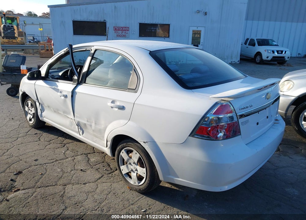 2009 CHEVROLET AVEO LT VIN: KL1TD56E69B341252