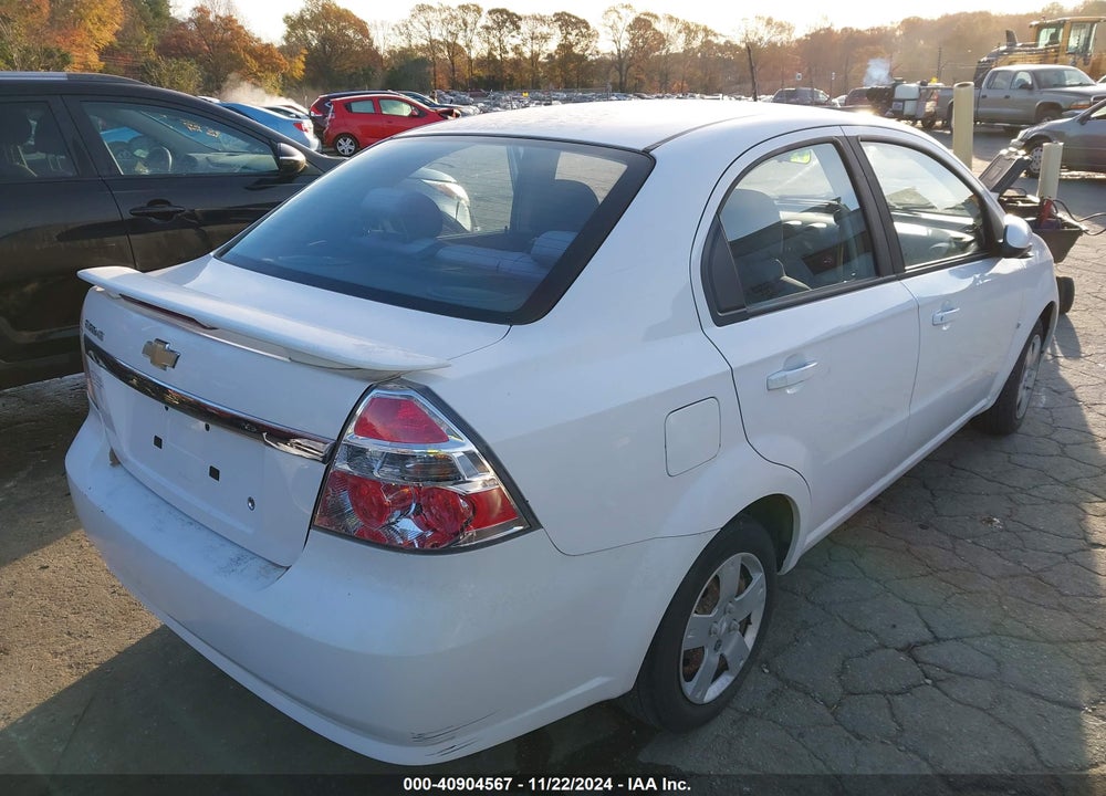 2009 CHEVROLET AVEO LT VIN: KL1TD56E69B341252