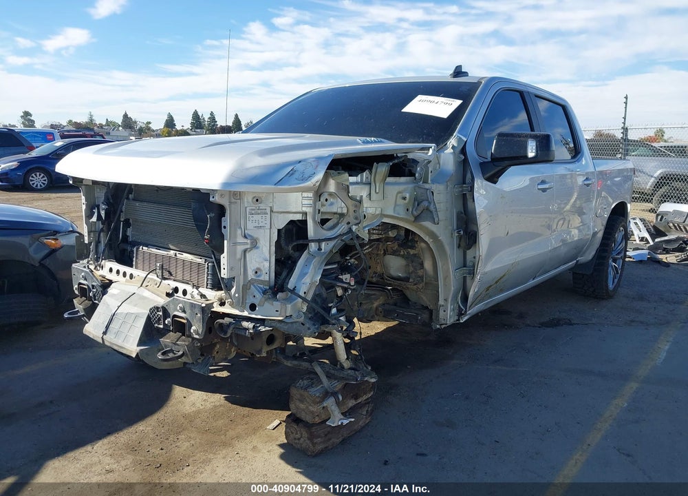 2021 CHEVROLET SILVERADO 1500 4WD SHORT BED RST VIN: 3GCUYEET2MG190797