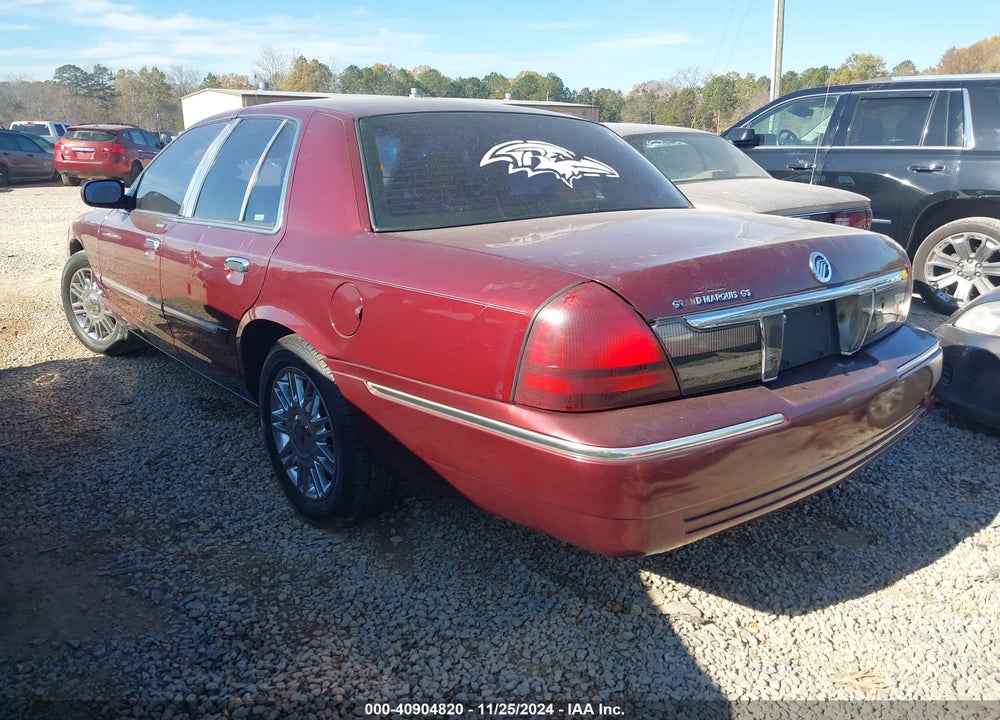 2007 MERCURY GRAND MARQUIS GS VIN: 2MEFM74V77X626622