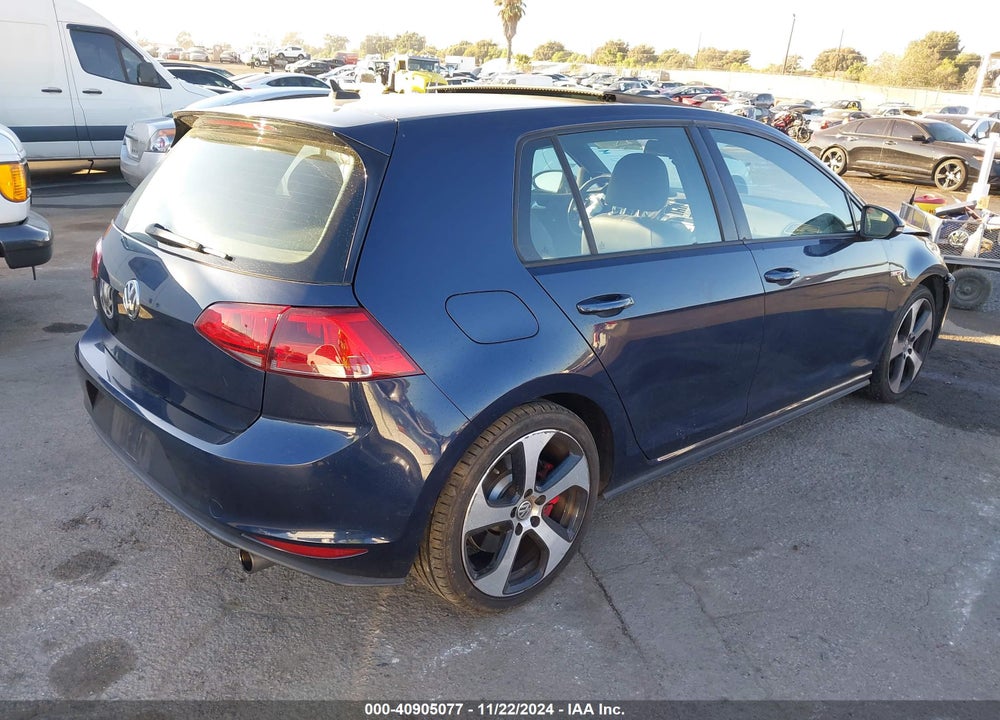 2017 VOLKSWAGEN GOLF GTI AUTOBAHN 4-DOOR/S 4-DOOR/SE 4-DOOR/SPORT 4-DOOR VIN: 3VW547AU8HM073367