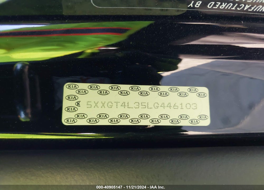 2020 KIA OPTIMA SE VIN: 5XXGT4L35LG446103
