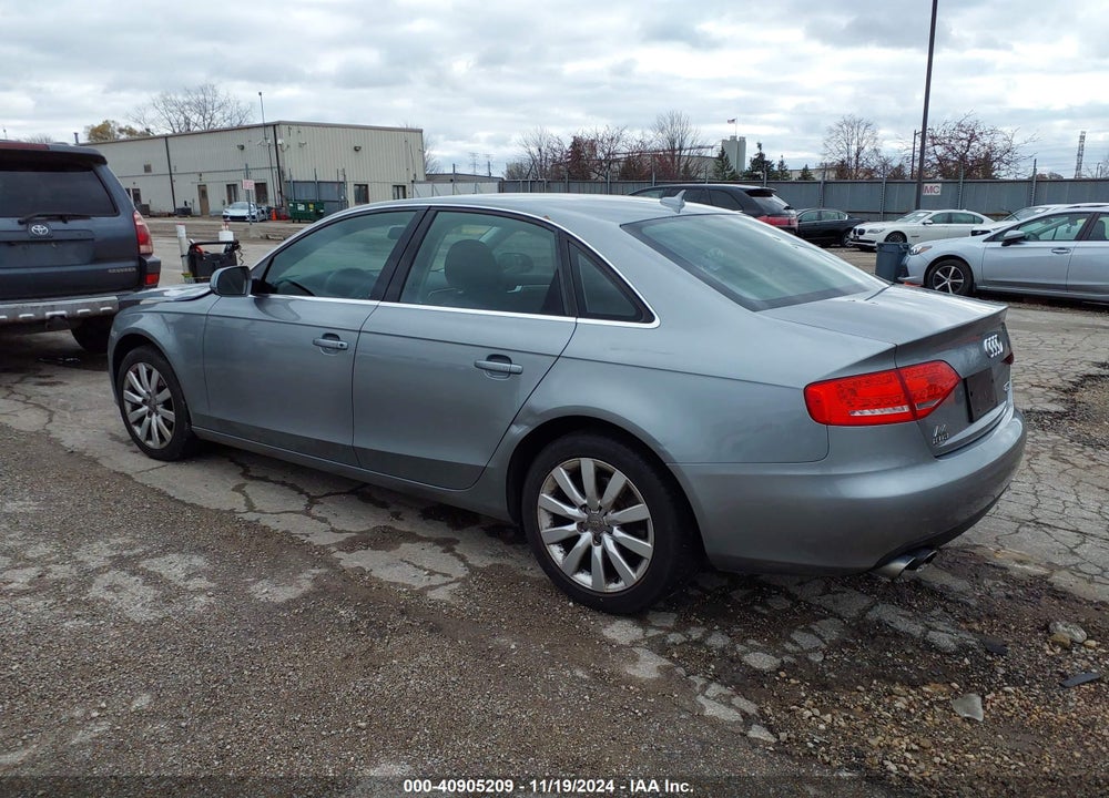 2010 AUDI A4 2.0T PREMIUM VIN: WAUFFAFL9AN053930