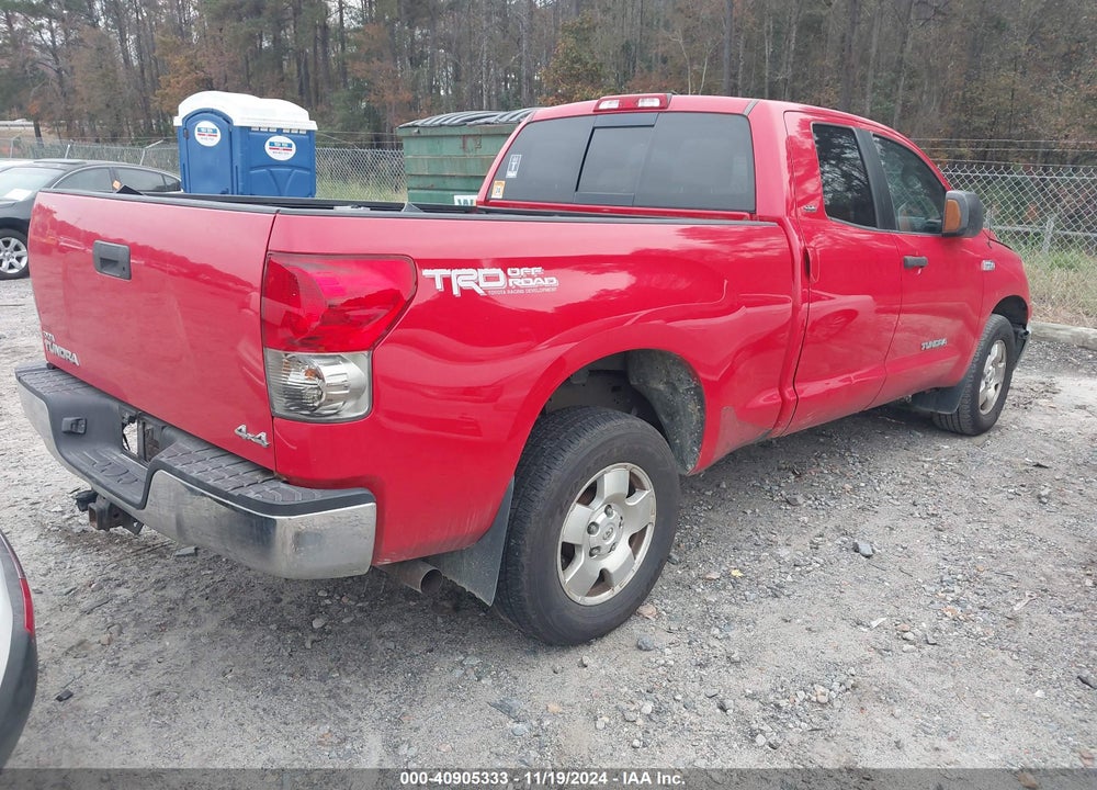 2008 TOYOTA TUNDRA SR5 5.7L V8 VIN: 5TFBV54188X045930