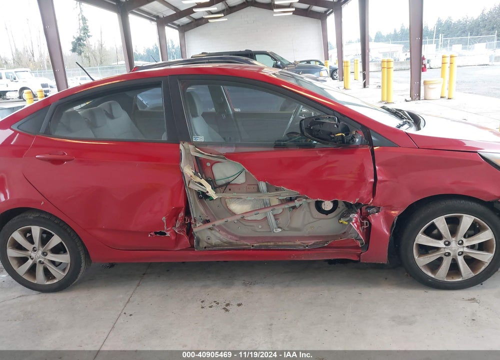 2012 HYUNDAI ACCENT GLS VIN: KMHCU4AE4CU186718