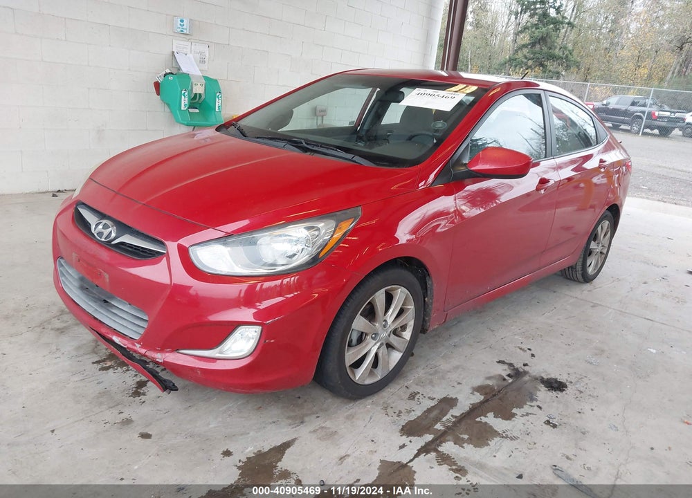 2012 HYUNDAI ACCENT GLS VIN: KMHCU4AE4CU186718