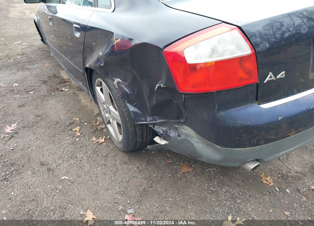 2004 AUDI A4 3.0 VIN: WAULT68E54A064085