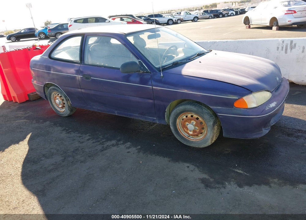 1996 HYUNDAI ACCENT L VIN: KMHVD14N9TU137727
