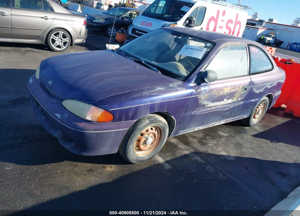 1996 HYUNDAI ACCENT L VIN: KMHVD14N9TU137727