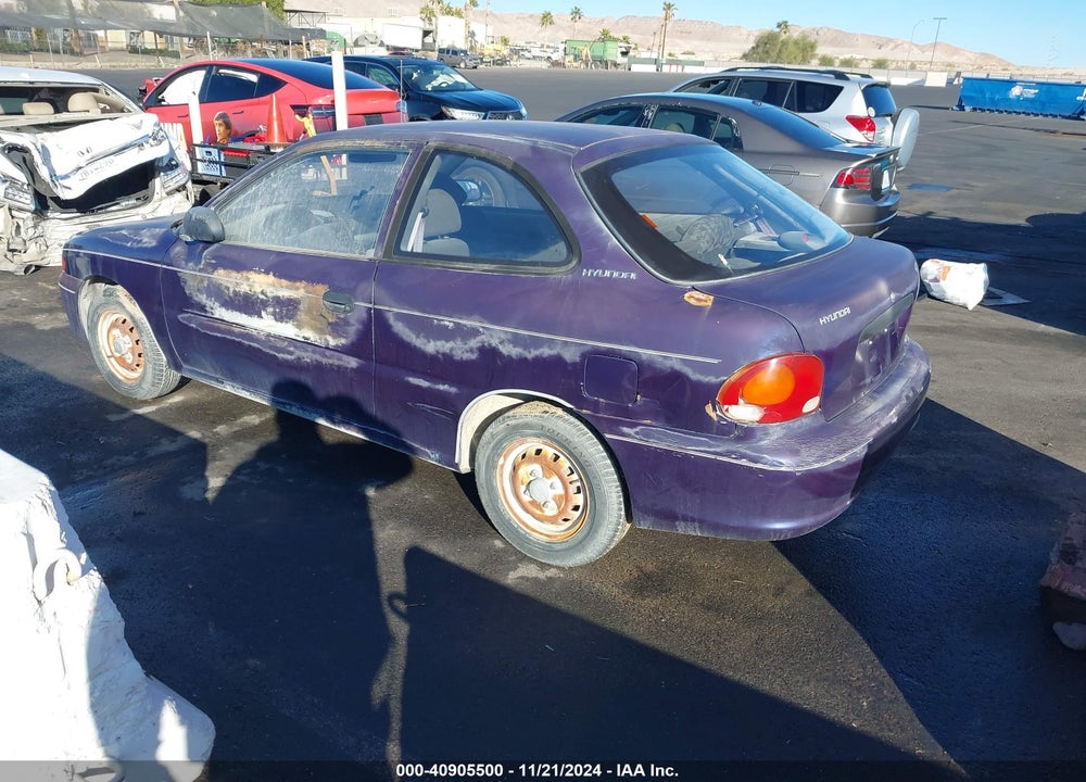 1996 HYUNDAI ACCENT L VIN: KMHVD14N9TU137727