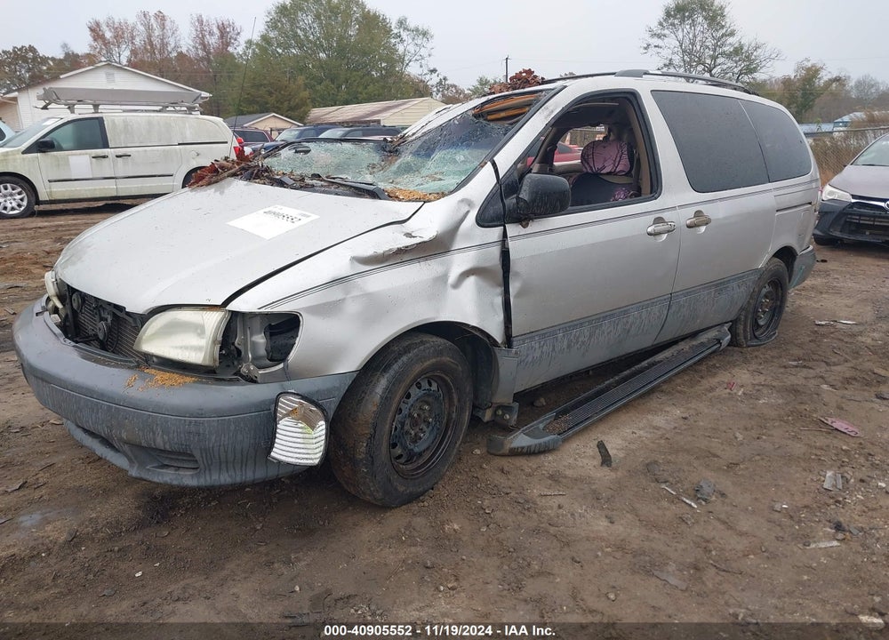2002 TOYOTA SIENNA LE VIN: 4T3ZF13C62U439879