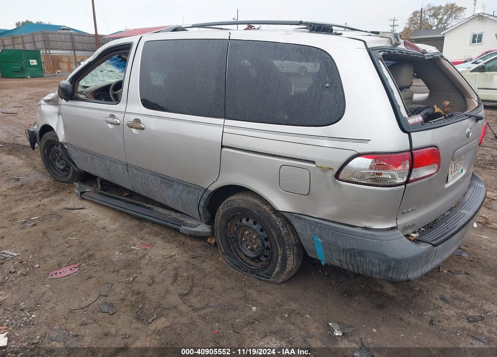 2002 TOYOTA SIENNA LE VIN: 4T3ZF13C62U439879