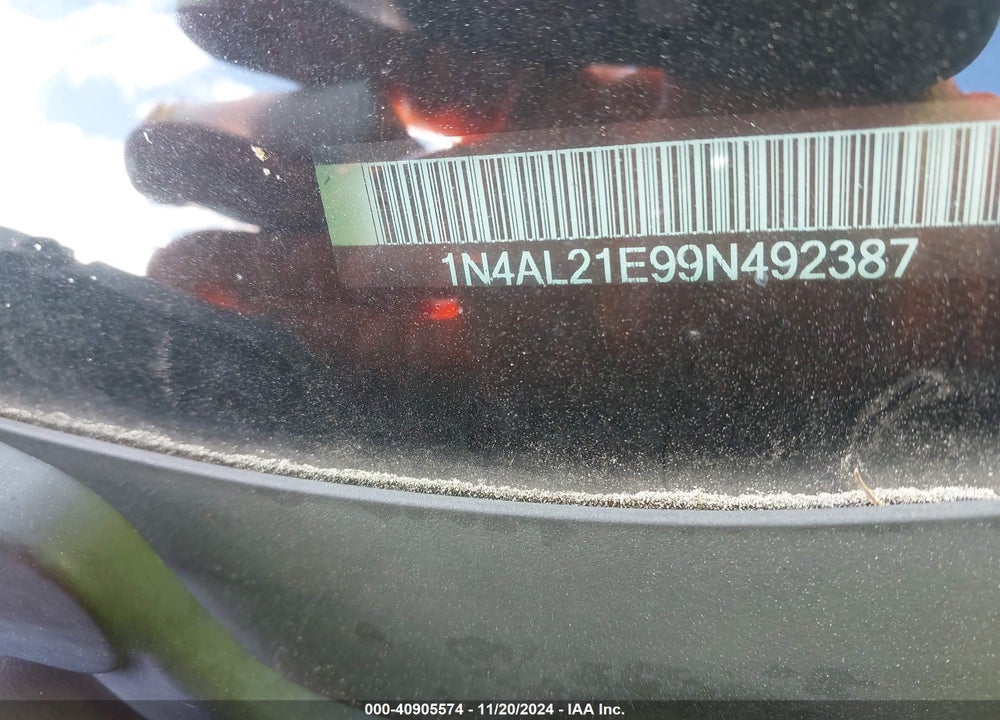 2009 NISSAN ALTIMA 2.5 S VIN: 1N4AL21E99N492387