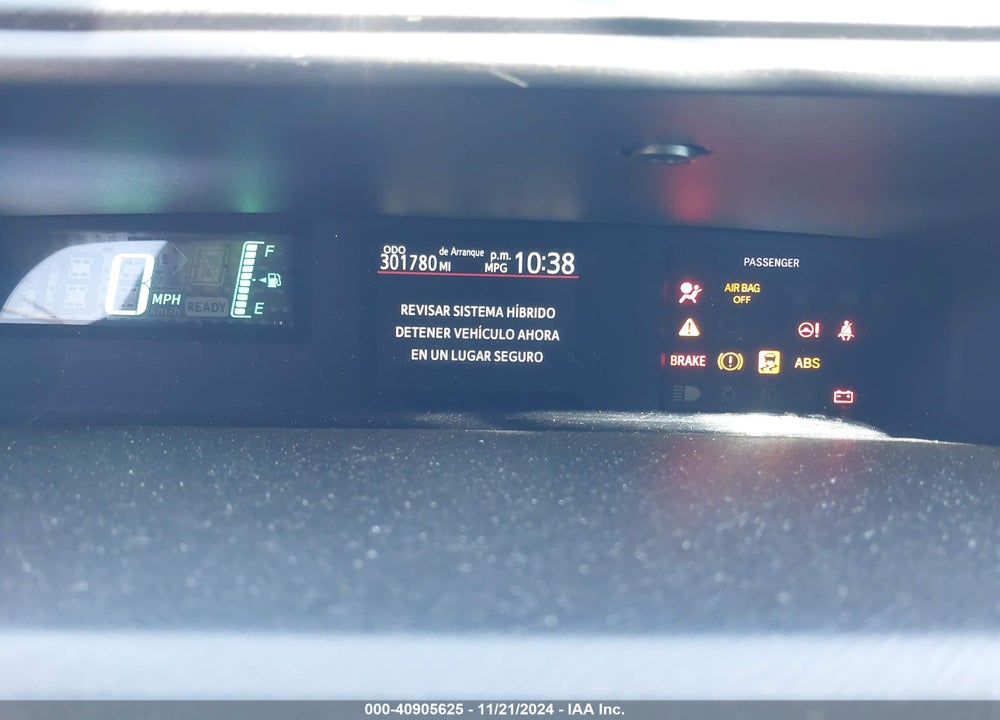 2013 TOYOTA PRIUS C ONE VIN: JTDKDTB35D1538487