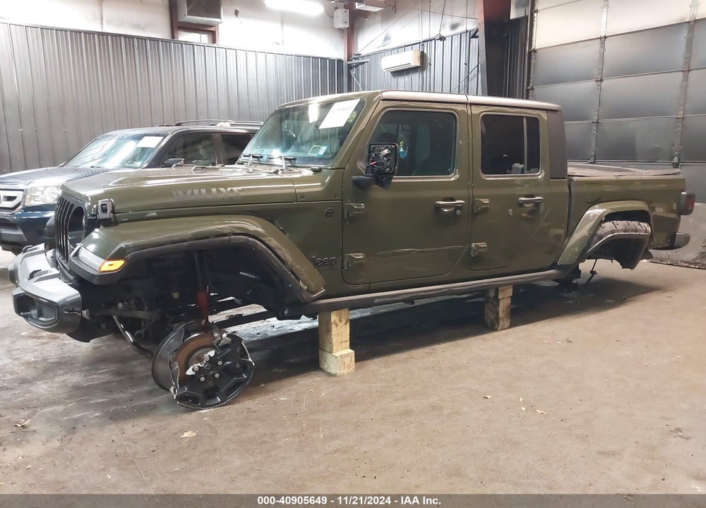 2021 JEEP GLADIATOR WILLYS 4X4 VIN: 1C6HJTAG8ML591543