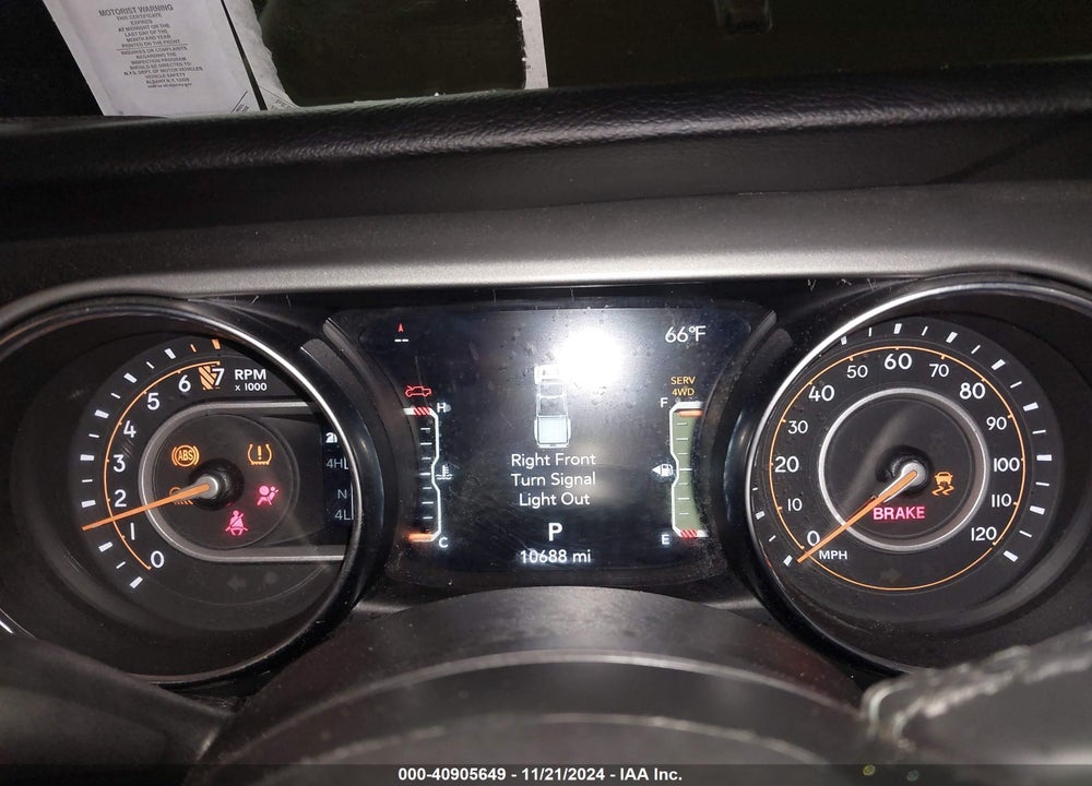 2021 JEEP GLADIATOR WILLYS 4X4 VIN: 1C6HJTAG8ML591543